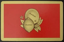 Sunkist Lemon Orange Ad Vintage Single Swap Playing Card