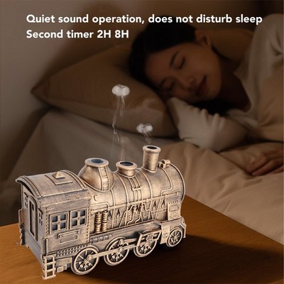 Train Shape Humidifier Double Outlets Fragrance Cool Mist Diffuser For Bedro SET