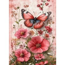 Butterfly Diamond Art Kit For Adults Beginner 5D DIY Full Drill Decoration
