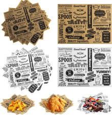 300 PCS Deli Paper Sheets, 8 X 10 Inch Greaseproof Deli Wrapping Sheets Basket L