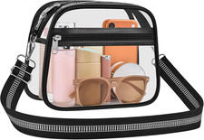 Clear Bag for Stadium Events Clear Purse for Women Crossbody Bag Clear