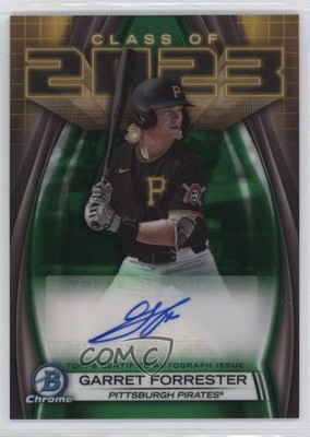 2023 Bowman Draft Class of Green Refractor 11/99 Garret Forrester Auto 2a9