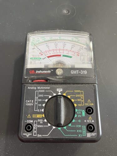 GMT-319 Multimeter Tester, RJ-45 & RJ-11, 7 Function / 19 Range 1000V Black