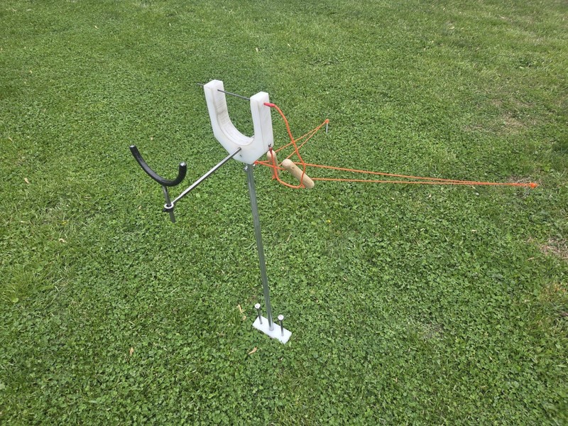 Used Homemade  Winding Stooge For Rubber Powered Free Flight Model Airplanes