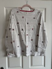 Lovely Joules Jumper With Butterfly/Moth Pattern, Size 20.