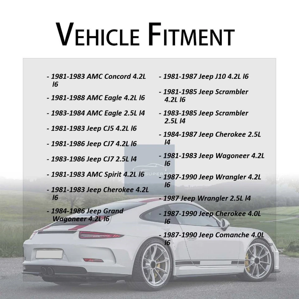 Carcasa termostato refrigerante motor para AMC Concord 1981-1983 4,2 L Foto 2 de 4