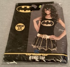DC Batgirl Tunic Top Child Size S/M Halloween Costume DressUp Cosplay New