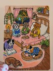 ACEO Original Cat Dachshund Celestial Fantasy Cute Animals Kitten Dog Night #1 — photo 1