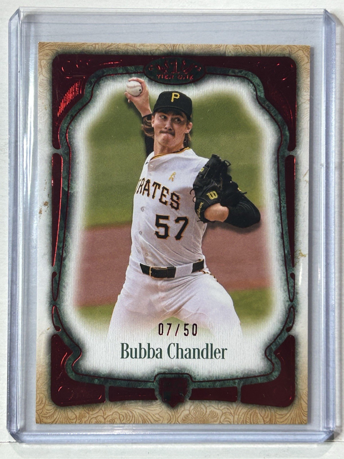 2026 Topps Tier One Bubba Chandler RC Red Parallel /50 Pirates Rookie