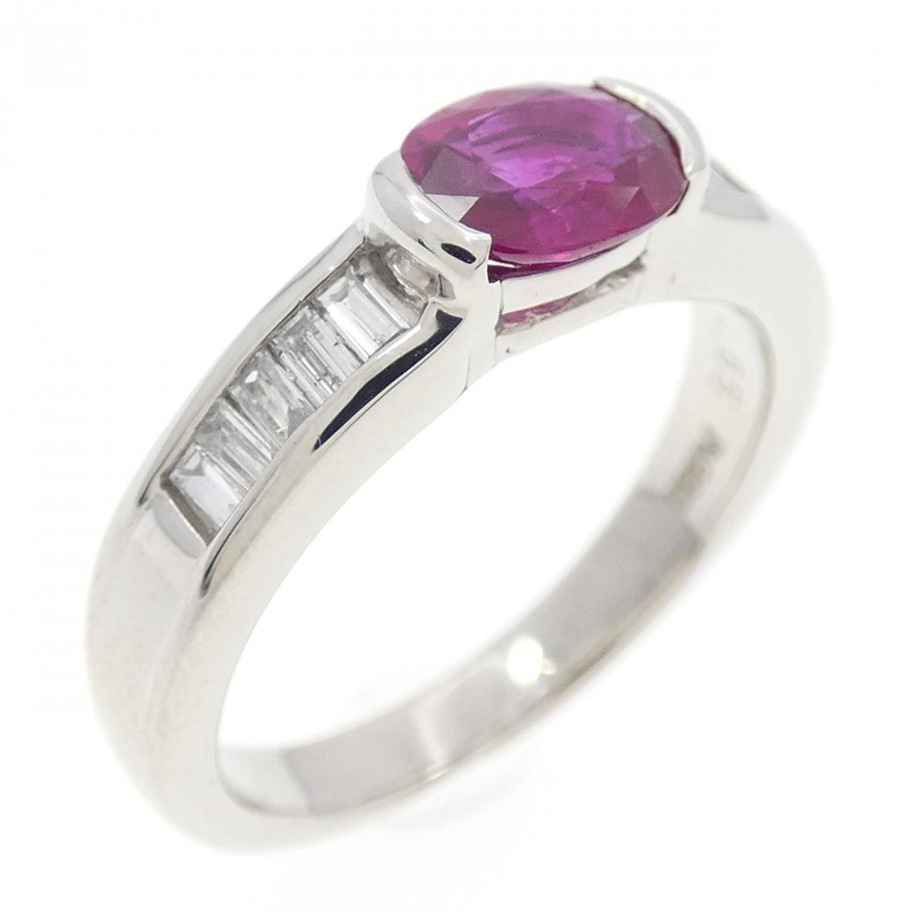 Authentic PT900 Ruby Ring 0.65CT  #260-007-987-37… - image 1