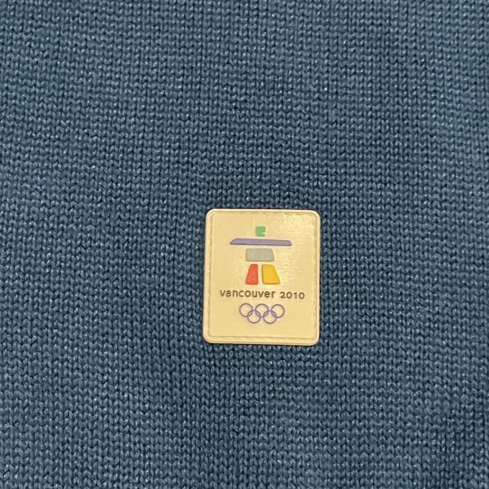 Bufanda de los Juegos Olímpicos de Vancouver 2010 flecos azules Kootenay 54x7 Juegos de Invierno Foto 4 de 4