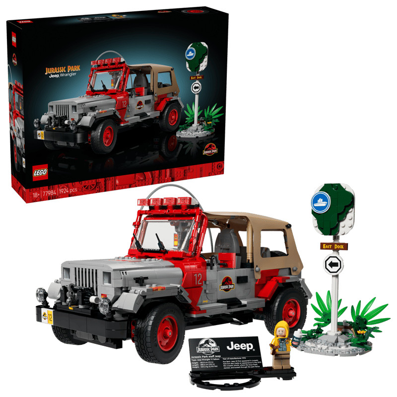 LEGO JURASSIC WORLD 77984 JURASSIC PARK JEEP WRANGLER