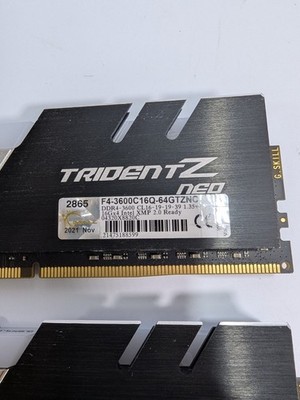 G.Skill Trident Z Neo 64GB (4x16GB) DDR4 RAM 3600MHz (F4-3600C16D