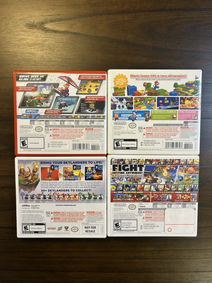 Nintendo 3DS Game Bundle 4 Mario Kart, Super Smash Bros, Skylanders, Mario 3-D￼ - Image 2 of 4