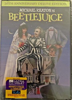 Beetlejuice DVD 20th Anniversary Deluxe Edition Sealed Free Shipping