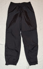NICE VTG Columbia mens Black Rain Pants Elastic Zip Ankles Large L EXCELLENT