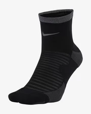 Nike Spark Running Cushioned Ankle Socks Mens Size 10 - 11.5 Black CU7199 010