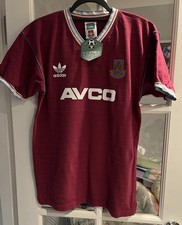 West Ham United 1985-87 Home Shirt - Medium - Retro Score Draw - 5 Alvin Martin