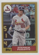 2017 Topps Silver Pack 1987 Design Chrome Gold 14/50 Stephen Piscotty 0h9f