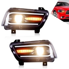 Vland Headlights Led Drl For Dodge Charger 2011-2014 Front Lamps Wsequential