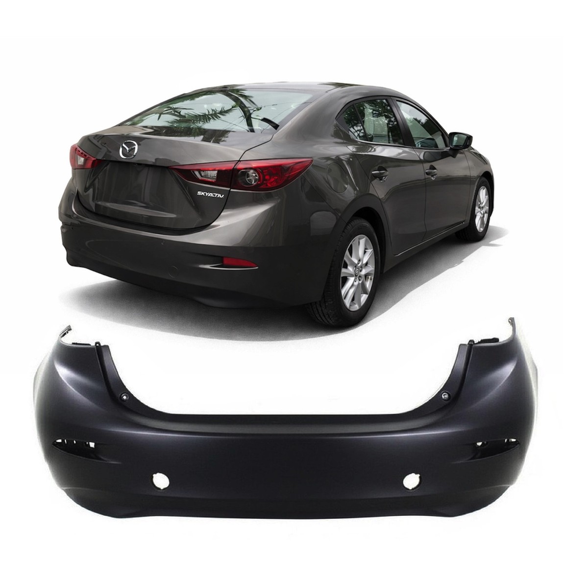 US 純正　mazda3 アクセラ　2014-2018 サンバイザー 2014-2018 Mazda 3 Rear Bumper Cover MA1100215 BJS750221ABB BJS7-50