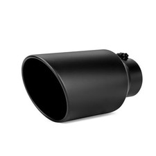 5 to 8 inch Exhaust Tip, 5" Inlet 8  Outlet:8", Length:15" Black Powder Coated