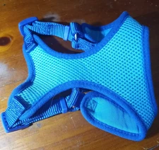 Pre Owned Breathable Blue Mesh Dog Harness Size XS
