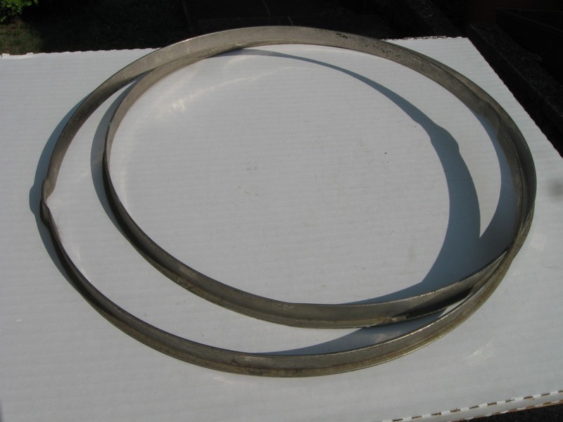 Ludwig 1920s 15" rims, for vintage snare drum, double flange