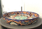 7- Piece Talavera Mexican Pottery Divided Serving Platter ,Cobalt Blue/Lead Free — photo 8