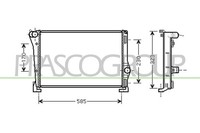 Prasco KüHler WasserküHler FüR Fiat Punto 1.3 JTD 16V Idea Lancia Musa