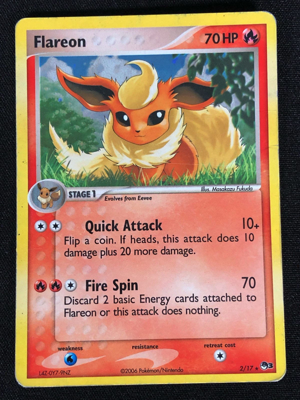 Pokemon Flareon 2/17 Holo (MP)