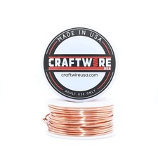 Solid Bare Copper Wire Round, Bright, Dead Soft, 50 Feet 18 Gauge Choose 25 ...