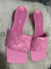 pink public desire heels size 5 never worn