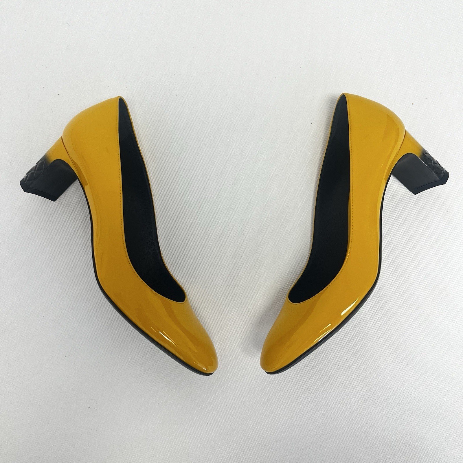 BRAND NEW Bottega Veneta Leather Patent Isabella Sunset Block Heels pumps 36 1/2 thumbnail 8