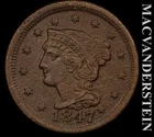 Photo of a 1847-P Large Cent from an eBay listing that sold on Jul 22, 2026
