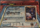 Mike Hartman Buffalo Sabres autographed card (1991-92 Topps Stadium Club #341) — photo 2