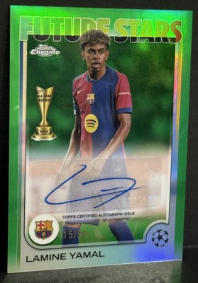 2024-25 Topps Chrome UCC Barcelona Lamine Yamal Future Stars Auto 