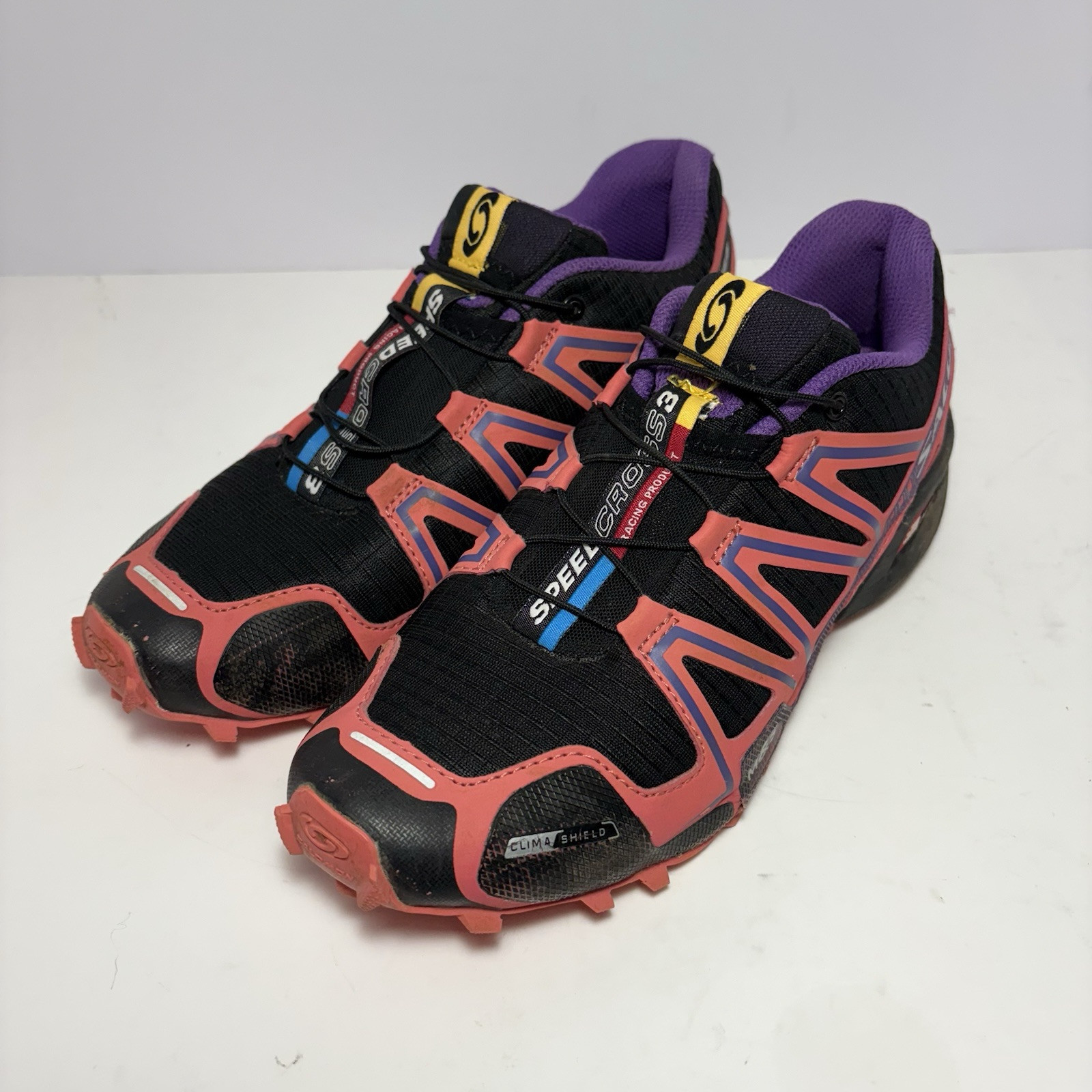 Scarpe da trail running Salomon Speedcross 3 da donna taglia 9 sneaker da trekking nero rosa