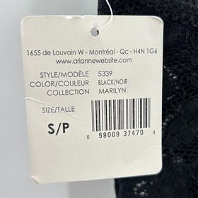 NWT ARIANNE Black Lace Corset Bustier Top Adjustable Straps Lingerie Sz Small