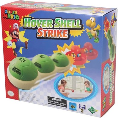 Super Mario Hover Shell Strike Action Game with Paddles for Ages 4 Plus
