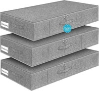 Jupeli Aufbewahrungsbox, 50L Unterbett Aufbewahrungsbox,3 StüCk