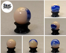 17mm Vitro Agate Patch Marble Blue MINT