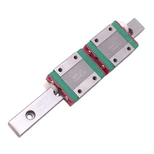 Hiwin MGN12C (2x) Miniature Linear Guideway Blocks w/ 12x125mm Rail, 3.92kN Max