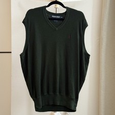 Vintage Polo Golf Ralph Lauren Dark Forest Green Vest