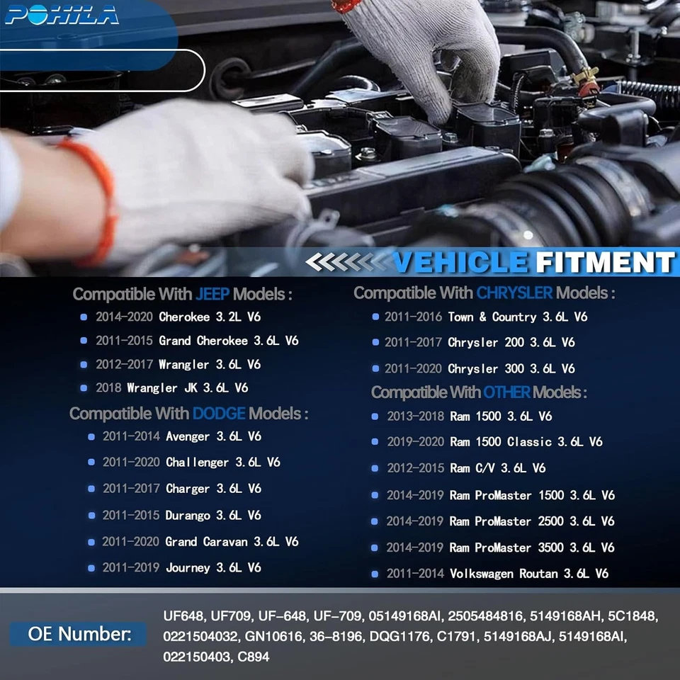 Paquete de bobinas de encendido para 3.6 2011 2012 2013 2014 2015 2016 2017, 200 300, 1500 Foto 3 de 4