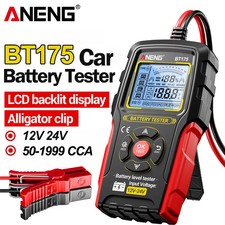 12V24V Car Battery Tester Digital Alternator Analyzer BT175 With Insulated Clip