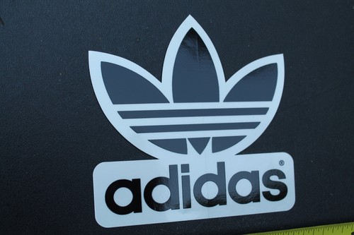 ADIDAS Shoes Footwear Skateboarding Sneakers OG Clear Black Striped Leaf STICKER - Picture 6 of 6