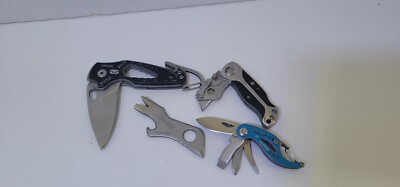 Lot Of 4 Small / Mini Utility Knives