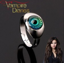 Vampire Diaries: Silver Plated, Adjustable Size, Colour Changing Magic Eye Ring