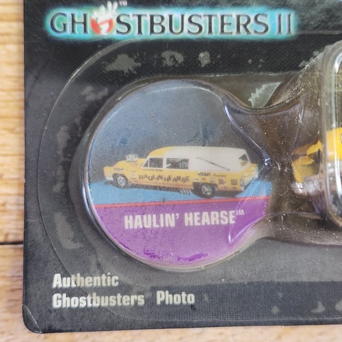 Johnny Lightning Ghostbusters II FRIGHT’NING LIGHTNING HAULIN HEARSE Yellow NOS* - Picture 3 of 9